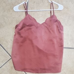 (MUST BUNDLE)NWOT Monteau Womens Silky Camisole Blouse| Loose fit| Size Medium